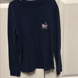 Navy Blue Kids Shirt with Logo